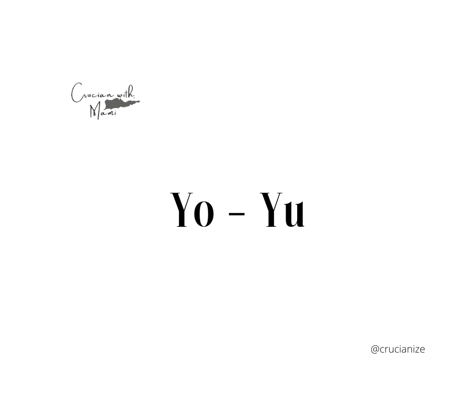 Lessons In Crucian: Yo -Yu