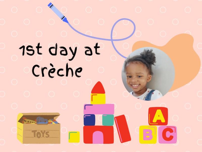 Oyanie’s 1st day at Crèche